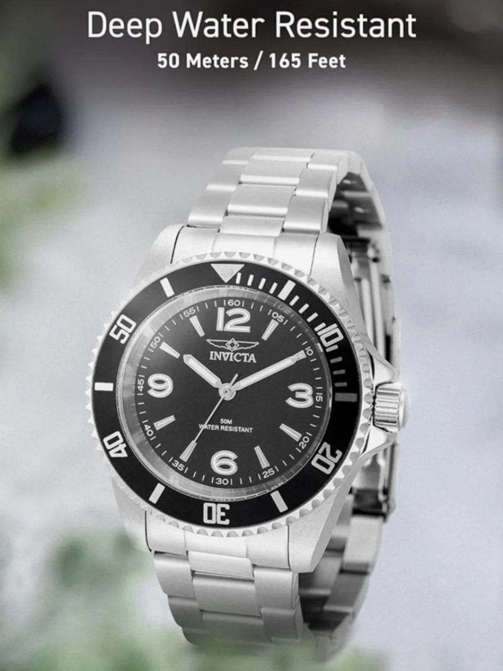 Invicta Specialty Rowan Black Dial / Stainless Steel 40mm Men's Watch NEW